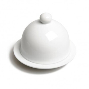 Boterstolpje, porselein, Ø 7,5 cm