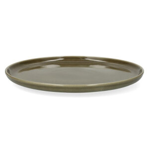 Dinerbord, reactieve glazuur, steengoed, olijfgroen, Ø27 cm