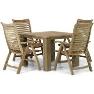 Garden Collections Birmingham/Brighton 100 cm dining tuinset 5-delig