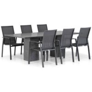 Lifestyle Ultimate/Graniet 220 cm dining tuinset 7-delig