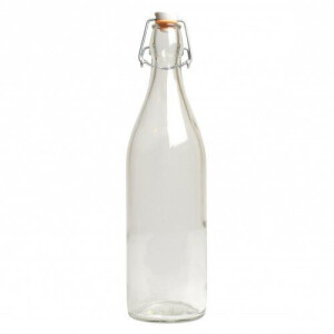 Beugelfles, glas, 1 l