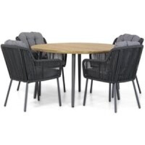 Santika Tendenza/Montana 130 cm rond dining tuinset 5-delig