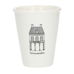 Gevel mok, Leeuwarden, porselein, 200 ml