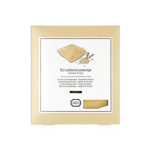 Kruidenkussentje gember&tijm, GOTS bio-katoen, 18 x 18 cm