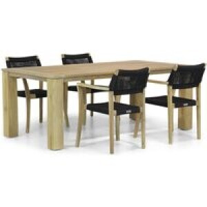 Lifestyle Dallas/Brighton 200 cm dining tuinset 5-delig