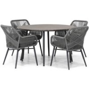 Lifestyle Advance/Matale 125 cm rond dining tuinset 5-delig