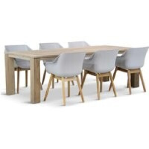 Hartman Sophie teak/Brighton 240 cm dining tuinset 7-delig