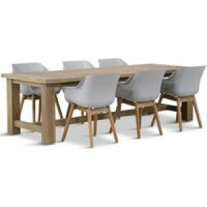 Hartman Sophie teak/Fourmile 260 cm dining tuinset 7-delig