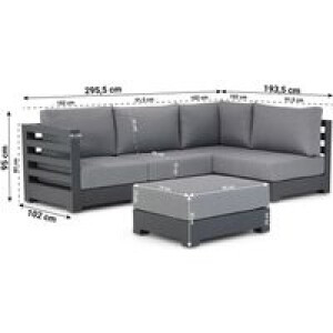 Santika Phantom hoek loungeset 5-delig
