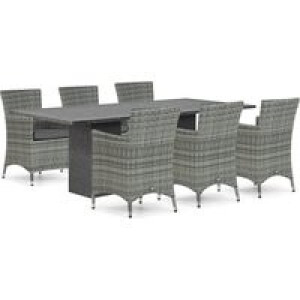 Domani Miami/Graniet 240 cm dining tuinset 7-delig