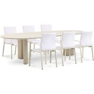 Lifestyle Rome/Weave 240 cm dining tuinset 7-delig