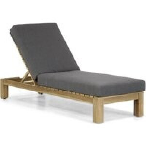 Santika Arlington lounger met antraciet kussen