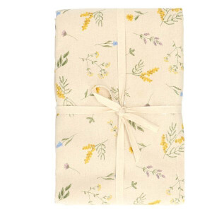 Tafelkleed, GOTS bio-katoen, mimosa,Ø180 cm