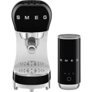SMEG ECF12BLEU Zwart + melkopschuimer