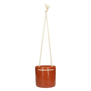 Bloempot met ophangkoord, terracotta,Ø 15,5 cm