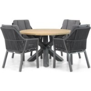 Lifestyle Verona/Rockville 120 cm dining tuinset 5-delig