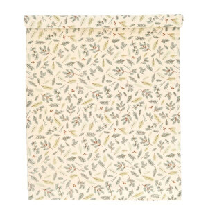 Tafelloper, GOTS bio-katoen, kerstgroen, 50 x 145 cm