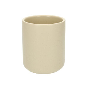 Toiletborstelhouder, keramiek, beige spikkel