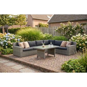 Garden Collections Amico/Napoli dining loungeset 5-delig