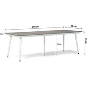 Lifestyle Yala dining tuintafel 240 x 92 cm