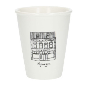 Gevel mok, Nijmegen, porselein, 200 ml