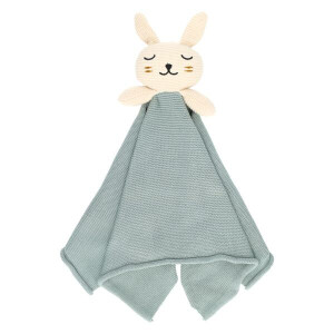 Knuffeldoekje, GOTS katoen, gebreid, konijn