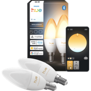 Philips Hue Kaarslamp White Ambiance E14 Duo Pack