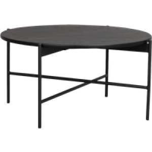 Skye ronde houten salontafel zwart - Ø 89 cm