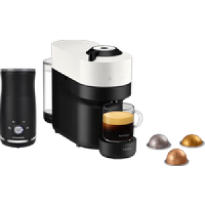 Krups Nespresso Vertuo Pop XN9201 Coconut White + Pierre Melkopschuimer