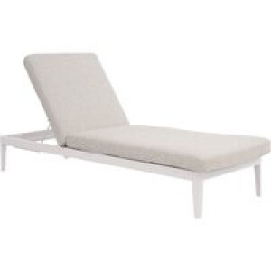 Lifestyle Mateo ligbed met kussen wit/sandy