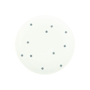 Ontbijtbord met bloemetjes, organisch, porselein, Ø 20 cm