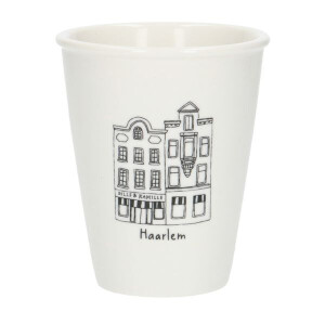 Gevel mok, Haarlem, porselein, 200 ml