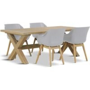 Hartman Sophie teak/Oregon 200 cm dining tuinset 5-delig