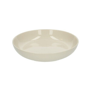Diep bord, steengoed, beige, spikkel, Ø 22,5 cm