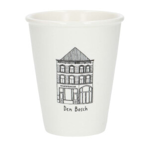 Gevel mok, Den Bosch, porselein, 200 ml