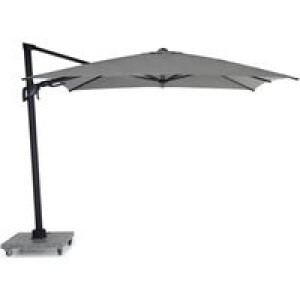 Santika Belize Deluxe parasol 300 cm x 300 cm antraciet frame/ mid grey (excl.voet)