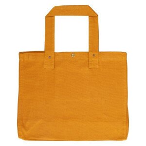 Shopper, bio-katoen, honinggeel, 38 x 22 x 44 cm