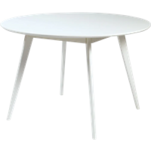 Yumi houten eettafel wit - Ø 115 cm