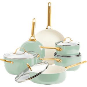 GreenPan Padova pannenset 10-delig Mint Green