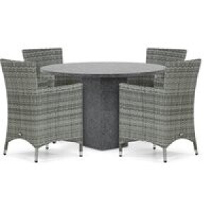Domani Miami/Graniet 120 cm dining tuinset 5-delig