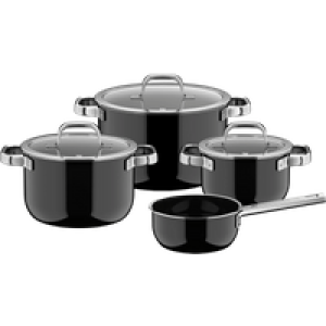 WMF Fusiontec Mineral Pro Pannenset 4-delig Zwart