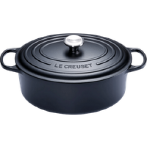 Le Creuset Signature Ovale Braadpan 27 cm Mat Zwart