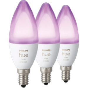 Philips Hue Kaarslamp White and Color E14 3-pack