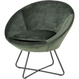 Merel velvet fauteuil donkergroen