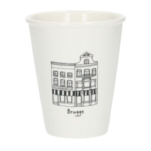 Gevel mok, Brugge, porselein, 200 ml