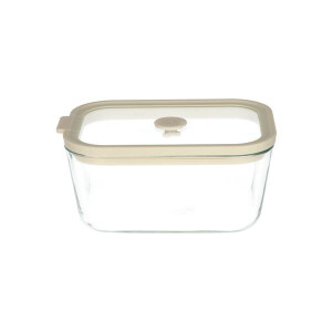 Vershoud/ovenschaal met glazen deksel, hittebestendig glas en siliconen, 750 ml