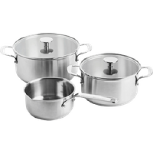 KitchenAid rvs Pannenset 3-delig