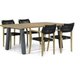 Lifestyle Dallas/Glasgow 180 cm dining tuinset 5-delig
