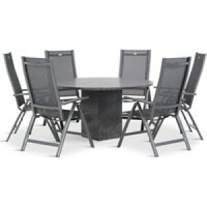 Hartman Royal Club/Graniet 140 cm dining tuinset 5-delig