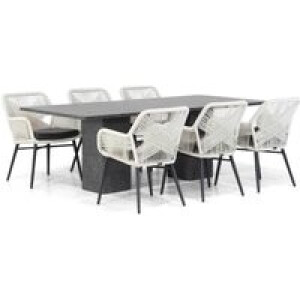 Lifestyle Advance/Graniet 220 cm dining tuinset 7-delig